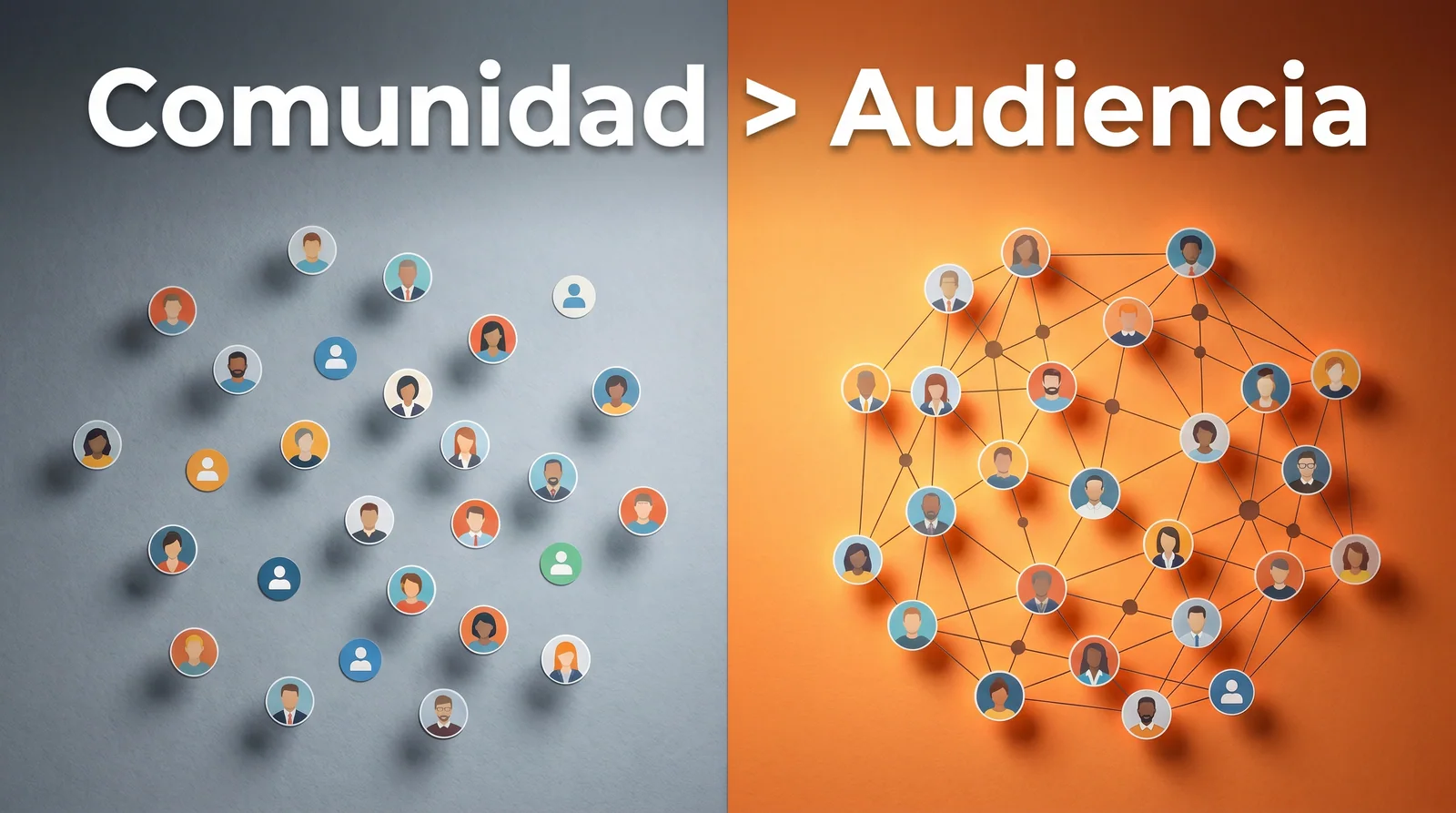 Comunidad vs audiencia — la diferencia que define tu negocio