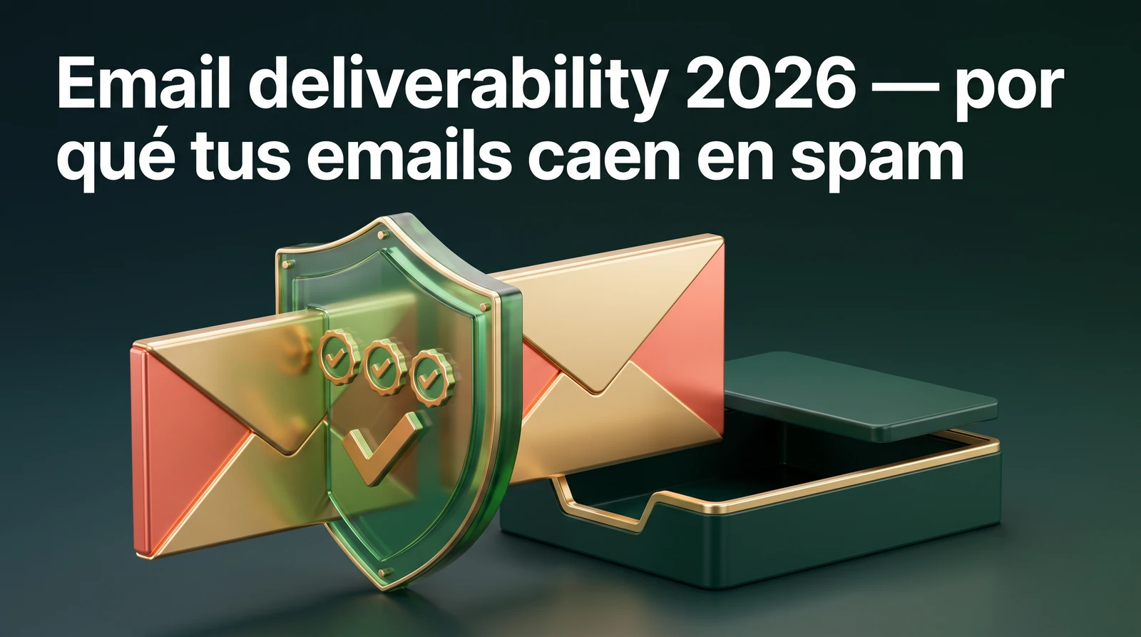 Email deliverability 2026 — por qué tus emails caen en spam