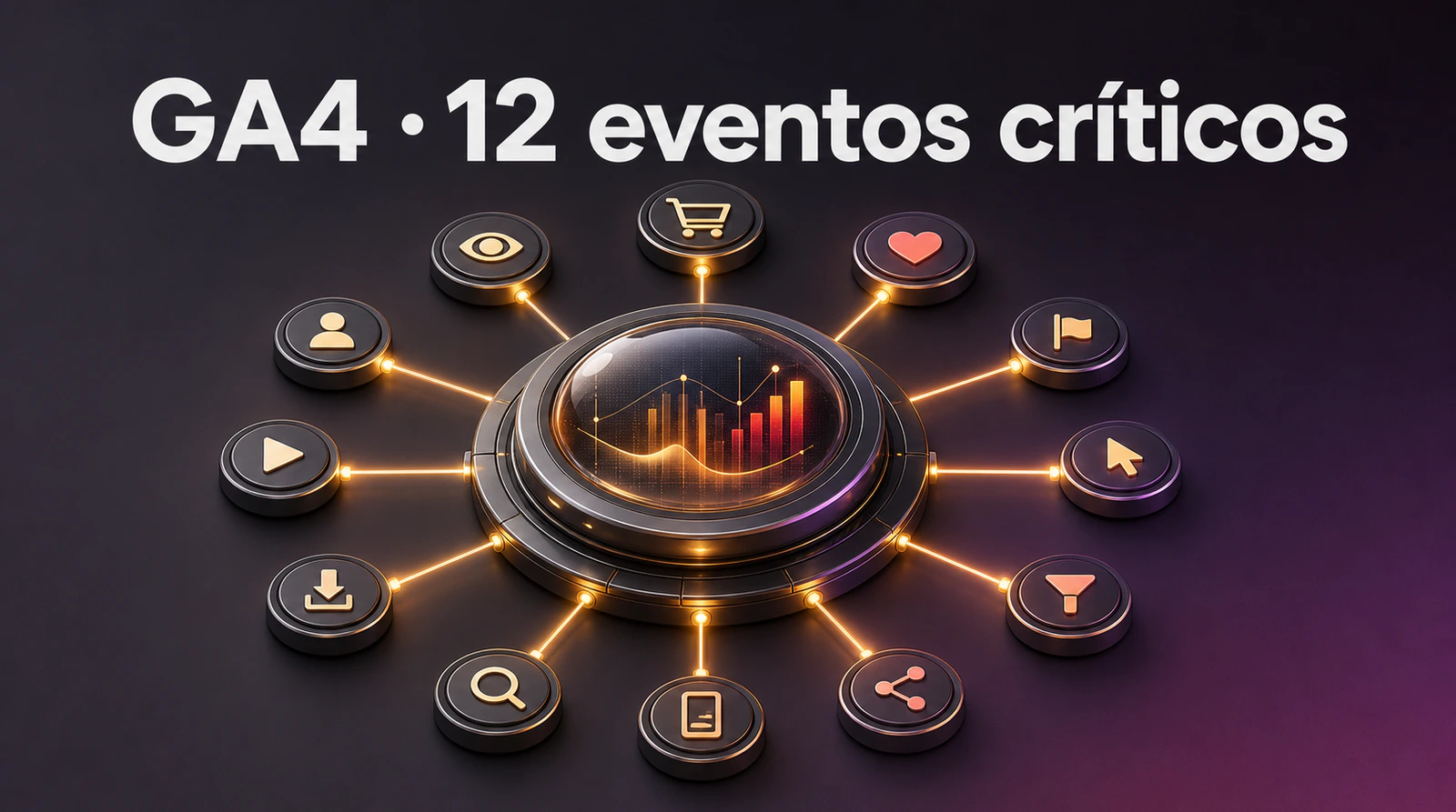GA4 — los 12 eventos críticos que sí deberías estar trackeando