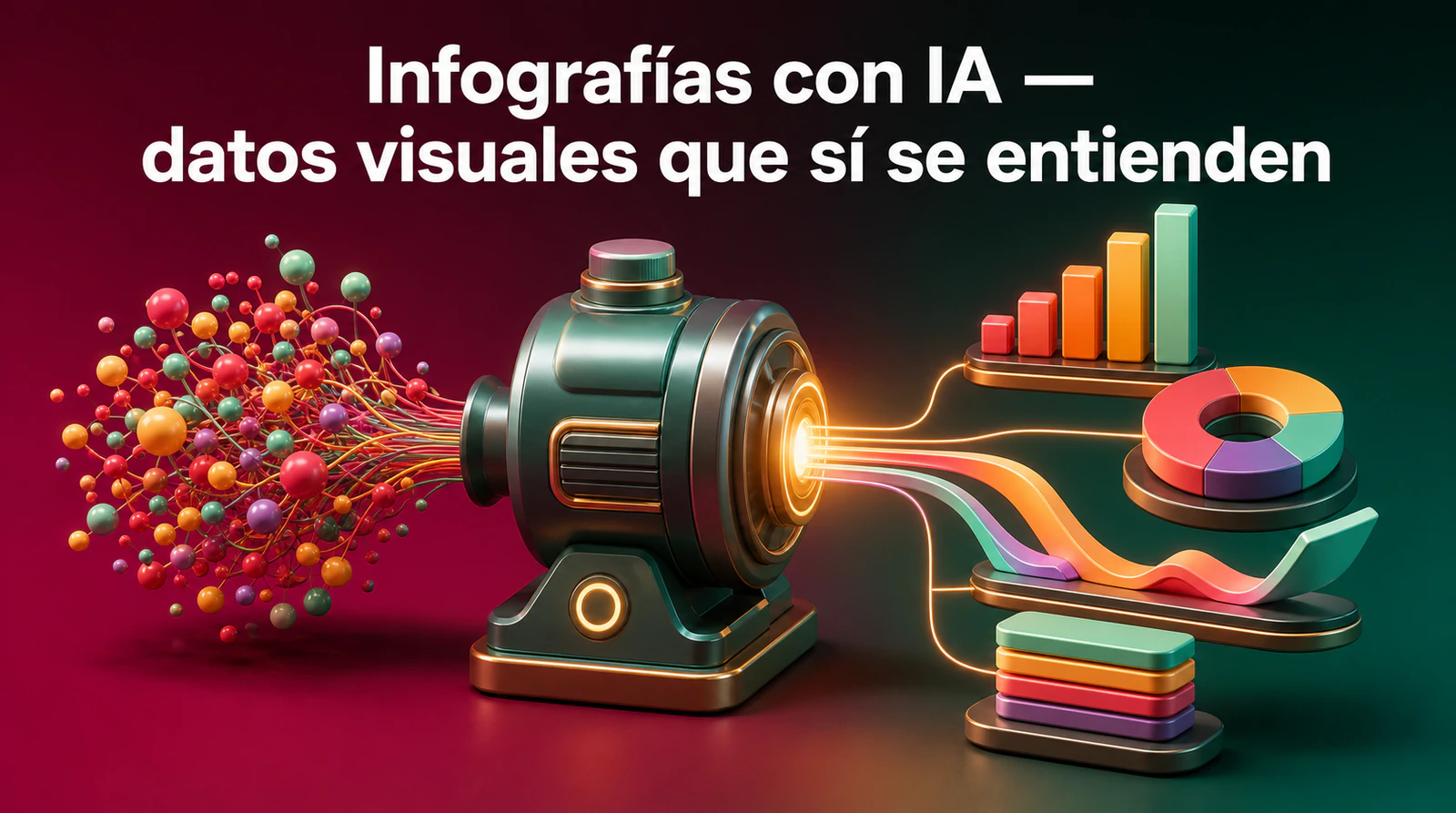 Infografías con IA — datos visuales que sí se entienden