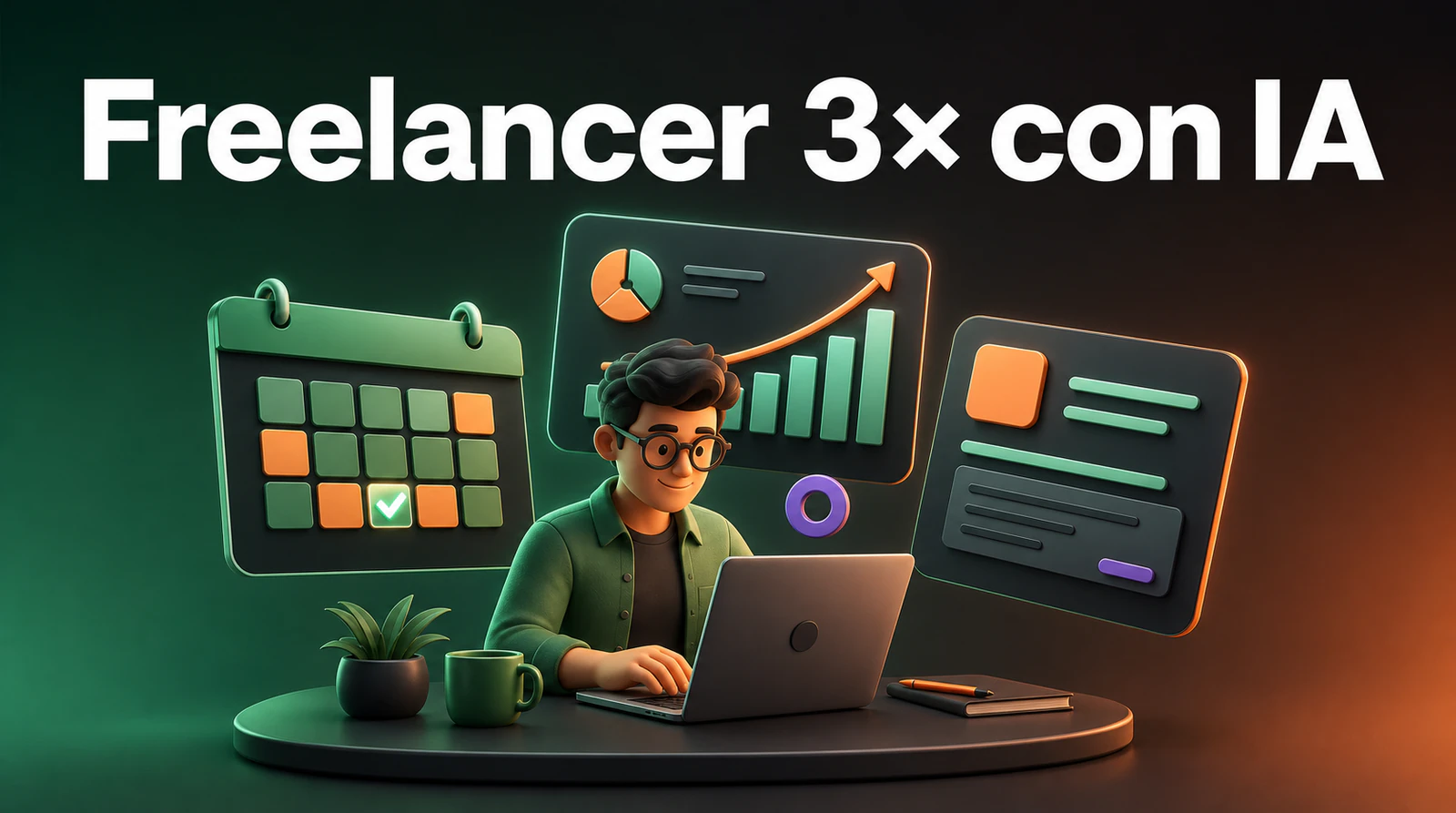 IA para freelancers de marketing — facturar 3× sin contratar