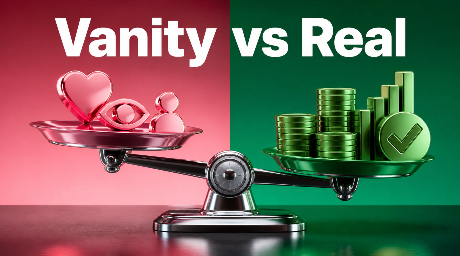 Métricas vanity vs métricas reales — qué medir en marketing IA