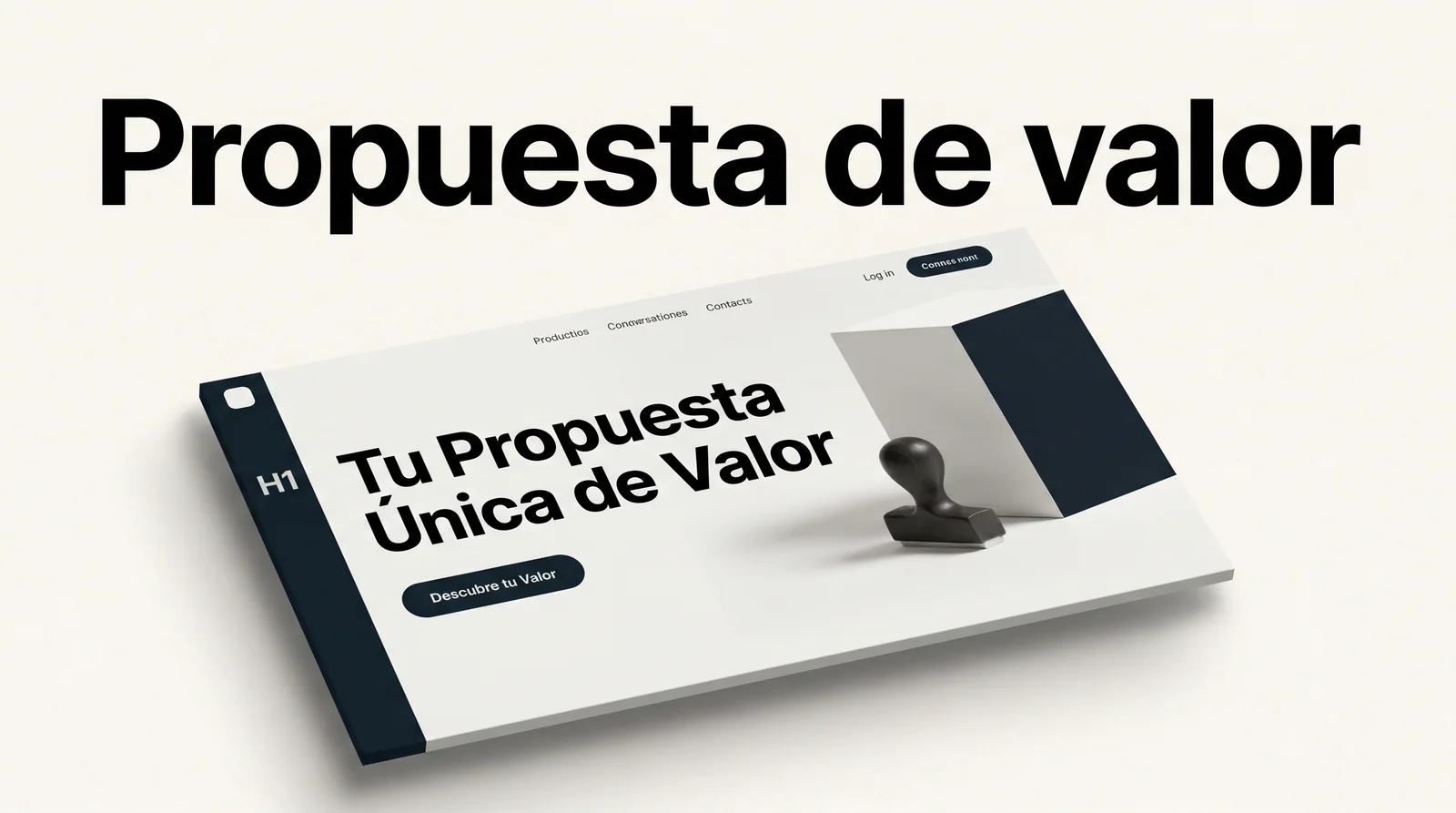 Propuesta de valor clara — la frase que debería estar en tu hero