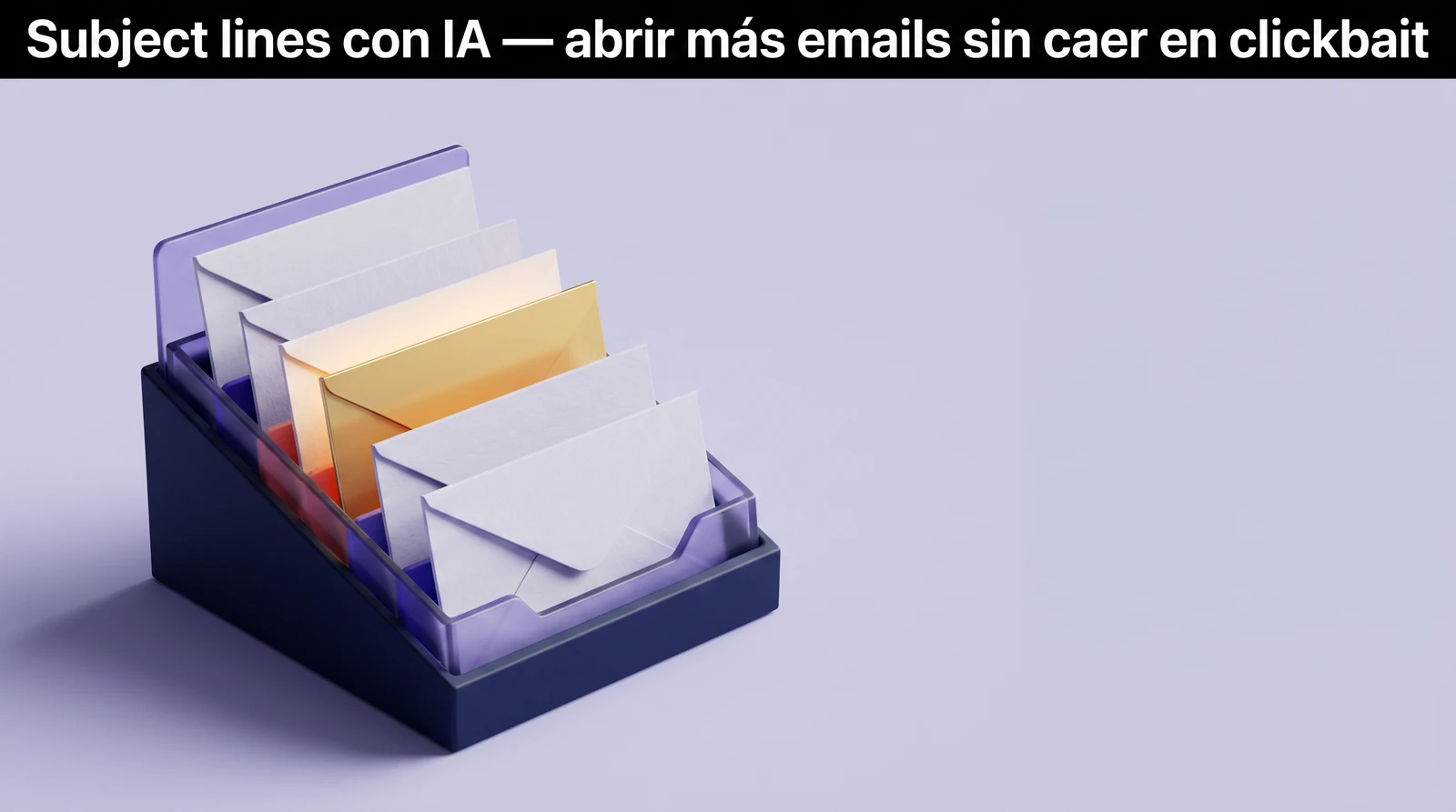 Subject lines con IA — abrir más emails sin caer en clickbait